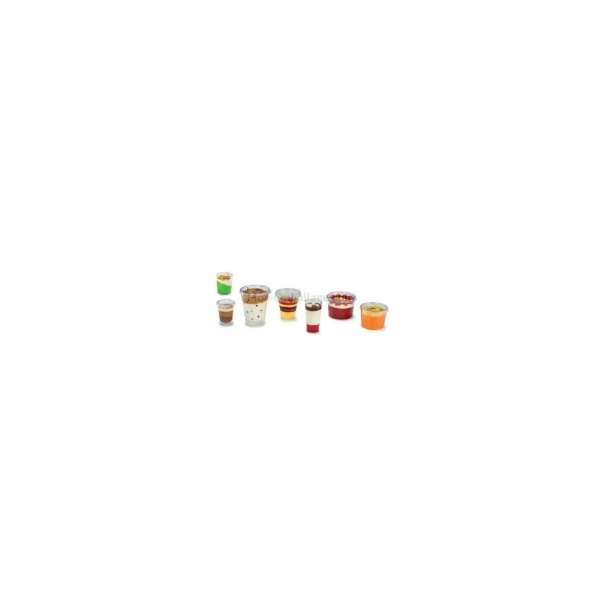 Verrine plastique hexagonale transparente 50 ml - par 60