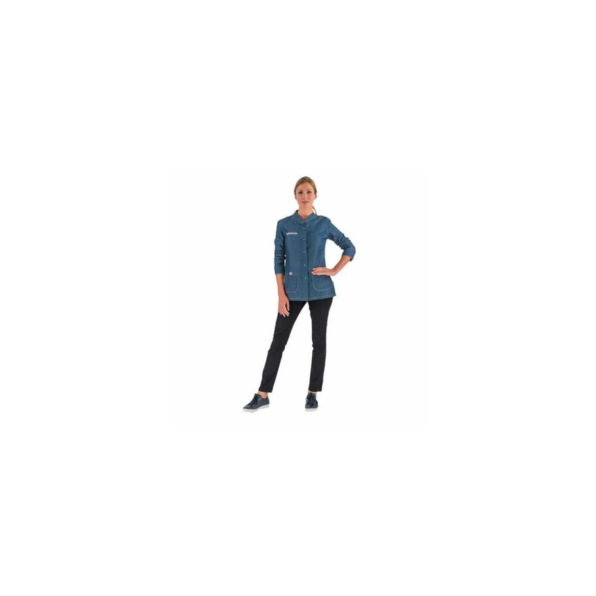 Veste de cuisine femme Monge look Denim T0