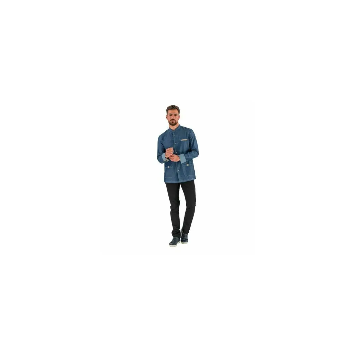 Veste de cuisine manches longues Mirbel look Denim T0