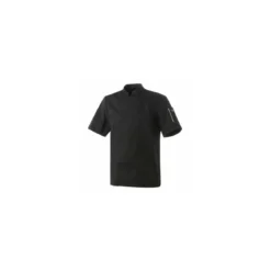 Veste de cuisine Robur manches courtes Nero noire T1