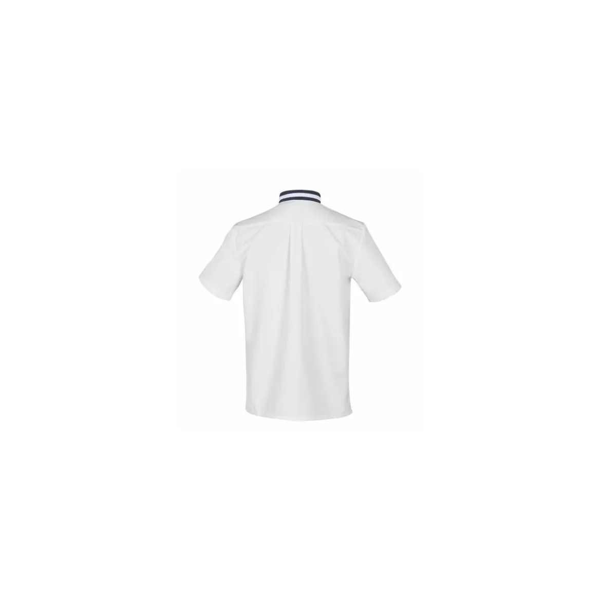 Veste manches courtes Hylo polycoton blanc/marine - taille 6