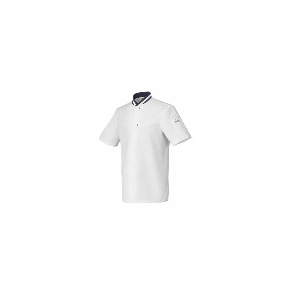 Veste manches courtes Hylo polycoton blanc/marine - taille 1
