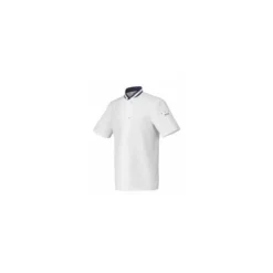 Veste manches courtes Hylo polycoton blanc/marine - taille 4
